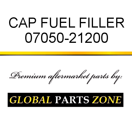 CAP, FUEL FILLER 07050-21200