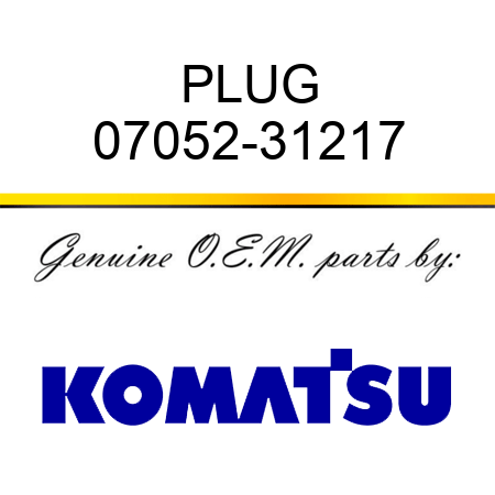 PLUG 07052-31217