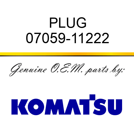 PLUG 07059-11222