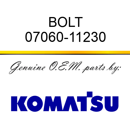 BOLT 07060-11230