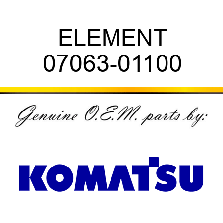 ELEMENT 07063-01100