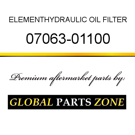 ELEMENT,HYDRAULIC OIL FILTER 07063-01100