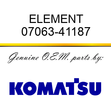 ELEMENT 07063-41187