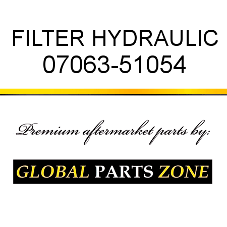 FILTER, HYDRAULIC 07063-51054