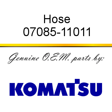 Hose 07085-11011