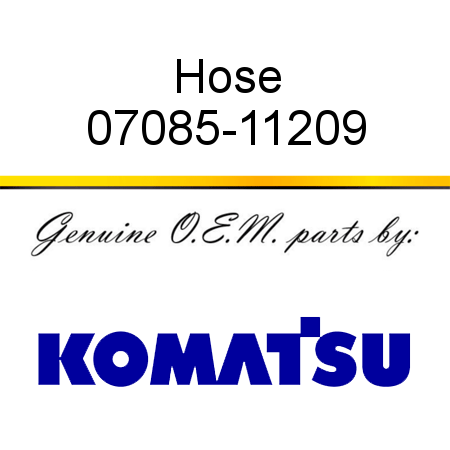 Hose 07085-11209