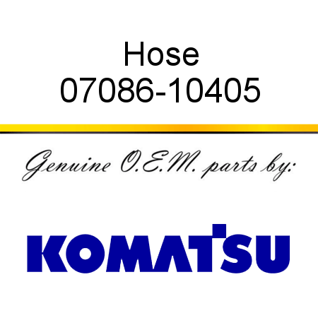 Hose 07086-10405