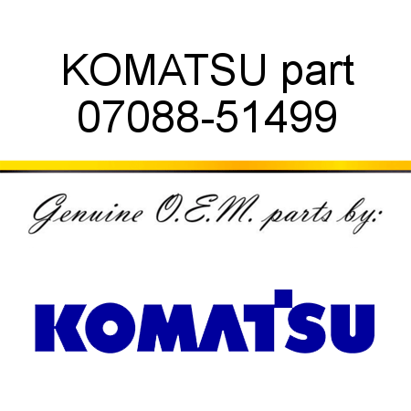 KOMATSU part 07088-51499