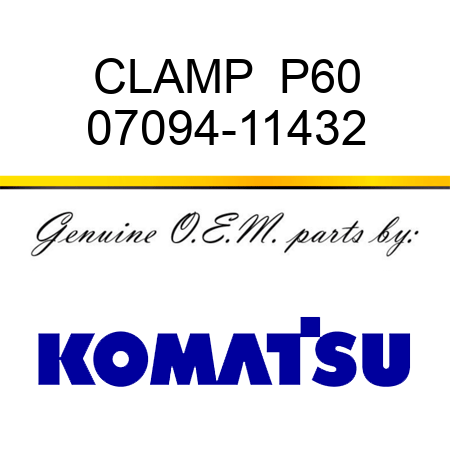 CLAMP  P60 07094-11432