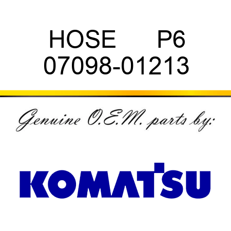 HOSE      P6 07098-01213