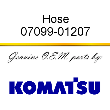 Hose 07099-01207