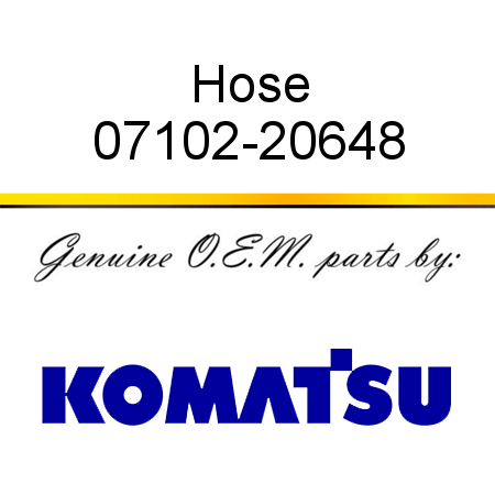Hose 07102-20648