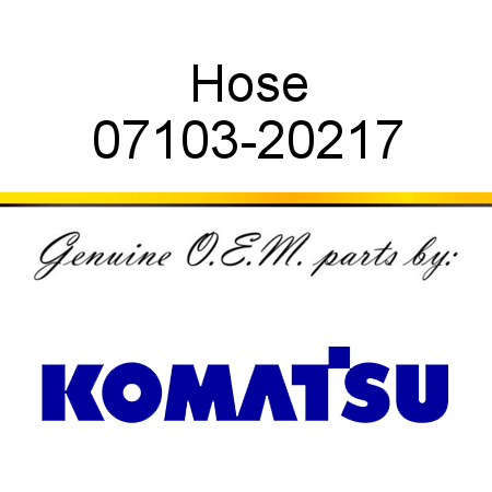 Hose 07103-20217