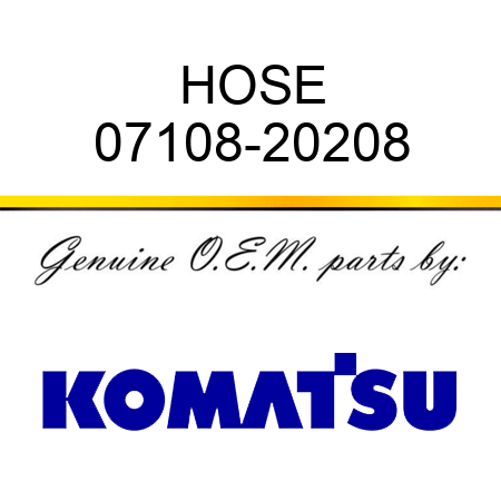 HOSE 07108-20208