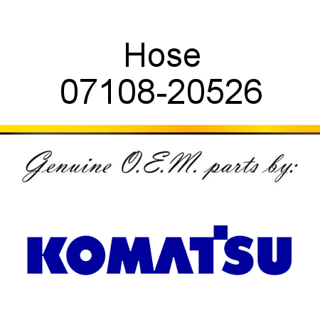 Hose 07108-20526