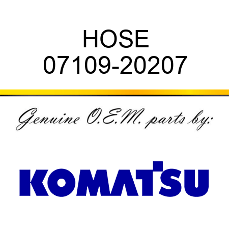 HOSE 07109-20207