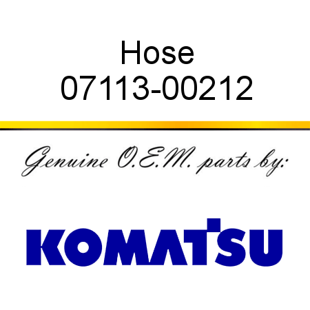 Hose 07113-00212
