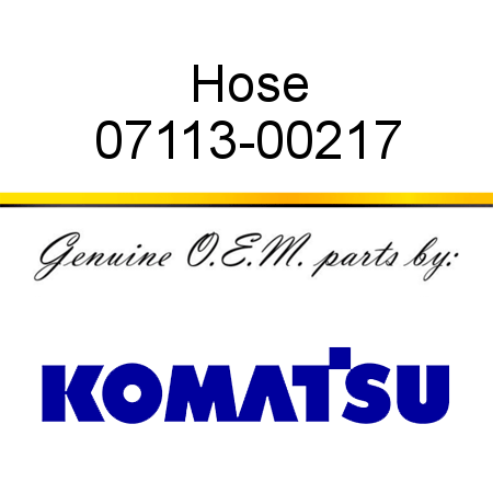 Hose 07113-00217