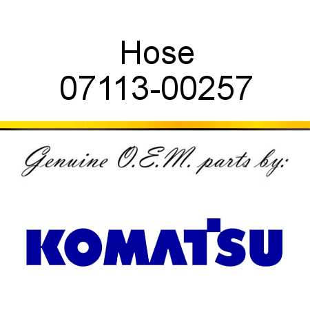 Hose 07113-00257