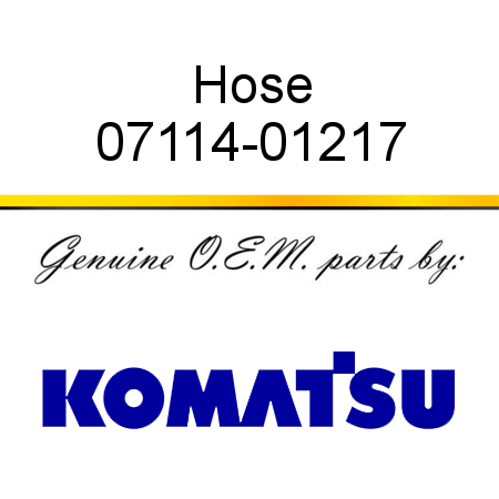 Hose 07114-01217
