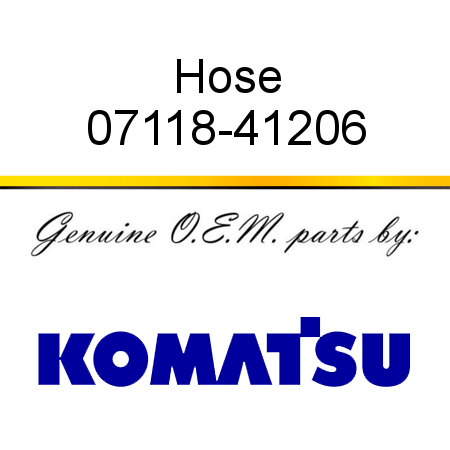 Hose 07118-41206