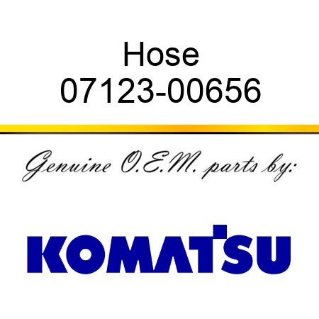 Hose 07123-00656