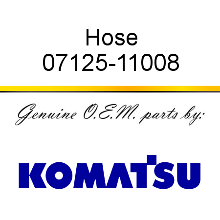 Hose 07125-11008