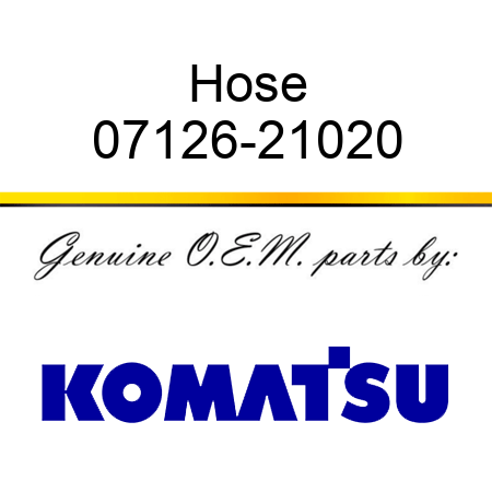 Hose 07126-21020