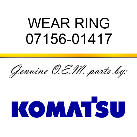 WEAR RING 07156-01417