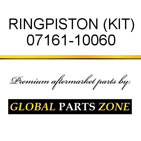 RING,PISTON (KIT) 07161-10060