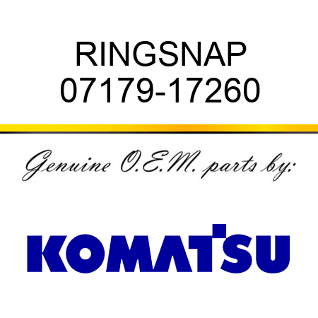 RING,SNAP 07179-17260