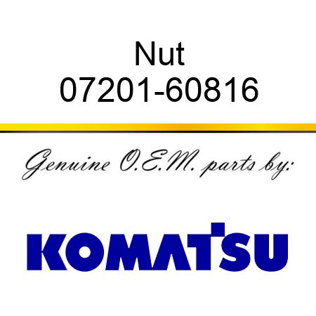 Nut 07201-60816