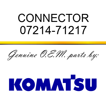 CONNECTOR 07214-71217