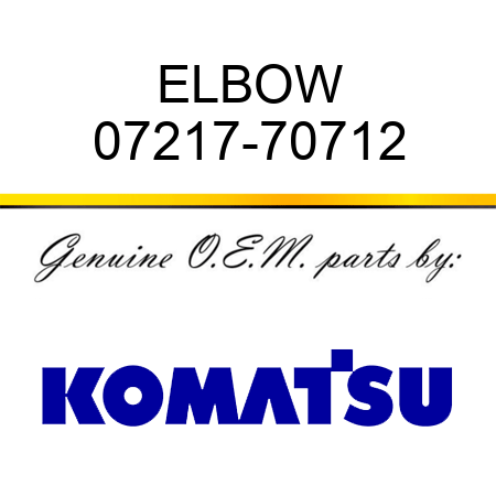 ELBOW 07217-70712