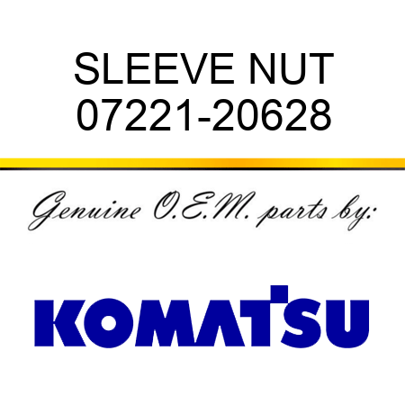 SLEEVE NUT 07221-20628