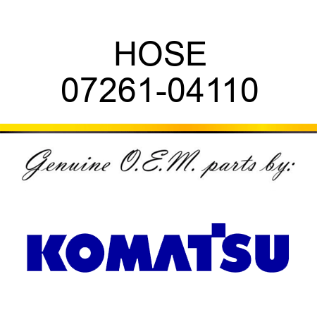 HOSE 07261-04110