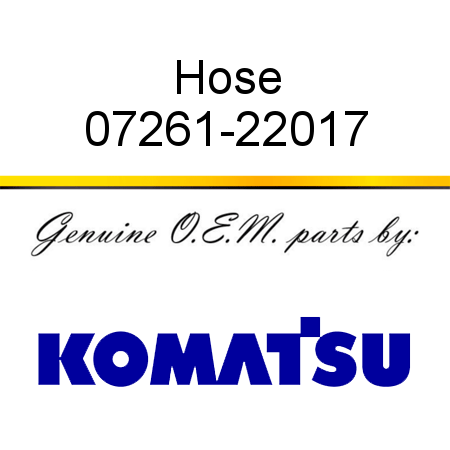 Hose 07261-22017