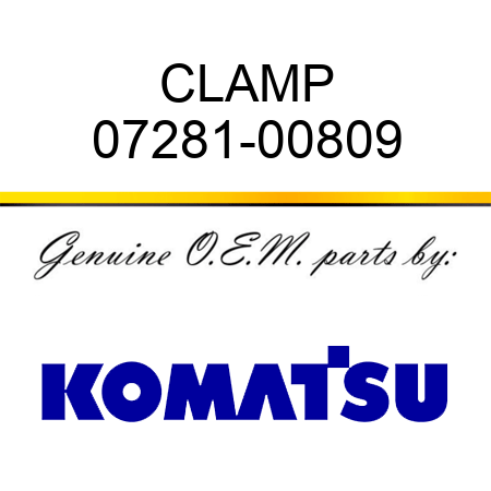 CLAMP 07281-00809