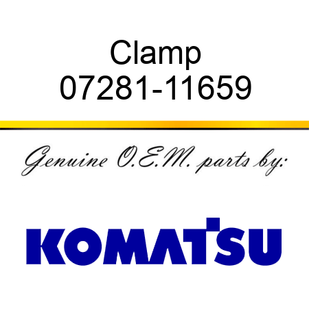 Clamp 07281-11659