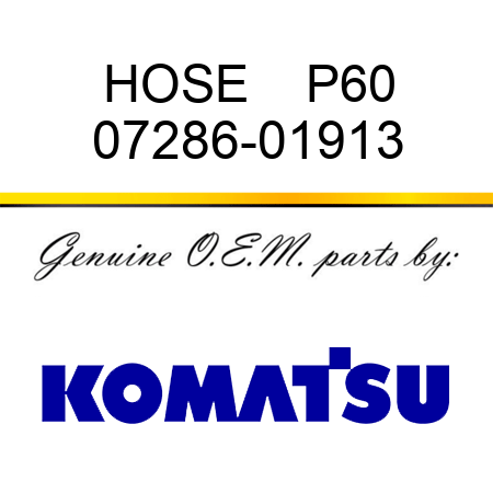 HOSE    P60 07286-01913