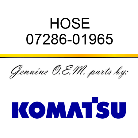 HOSE 07286-01965