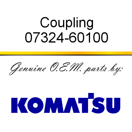 Coupling 07324-60100