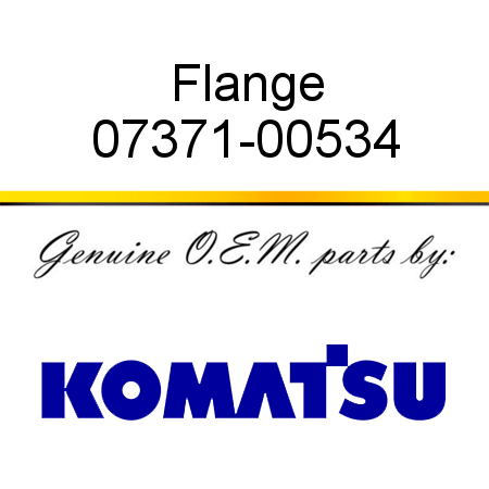 Flange 07371-00534