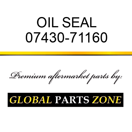 OIL SEAL 07430-71160