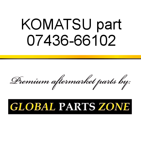KOMATSU part 07436-66102