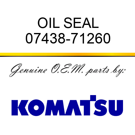 OIL SEAL 07438-71260