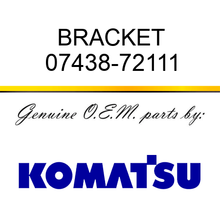 BRACKET 07438-72111