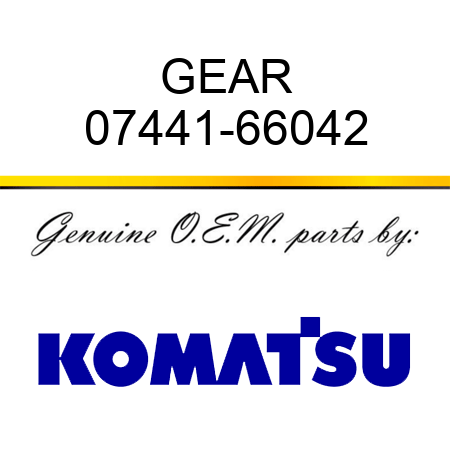 GEAR 07441-66042