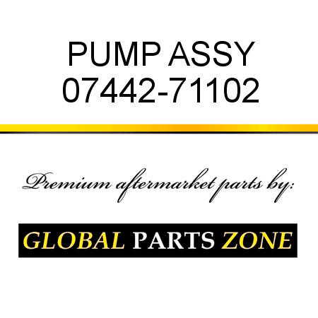 PUMP ASSY 07442-71102