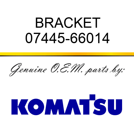 BRACKET 07445-66014